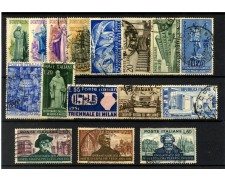 1948/1952 - REPUBBLICA - LOTTO/42942 - INSIEME DI 16 FRANCOBOLLI COMMEMORATIVI USATI 1948/1952 - REPUBBLICA - LOTTO/42942 - INSIEME DI 16 FRANCOBOLLI COMMEMORATIVI USATI