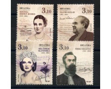 2016 - CROAZIA - PERSONALITA' 4v. - NUOVI - LOTTO/33258