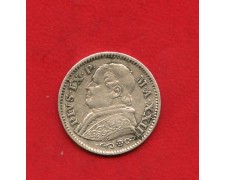 1868 - STATO PONTIFICIO - LOTTO/M42515 - 10 SOLDI ARGENTO PAPA PIO IX° 1868 - STATO PONTIFICIO - LOTTO/M42515 - 10 SOLDI ARGENTO PAPA PIO IX°