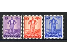1936 - LOTTO/39356 - SVIZZERA - DIFESA NAZIONALE 3v. - NUOVI 1936 - LOTTO/39356 - SVIZZERA - DIFESA NAZIONALE 3v. - NUOVI