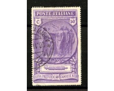 1923 - REGNO - LOTTO/40003 - 50+50c. PREVIDENZA CAMICIE NERE - USATO 1923 - REGNO - LOTTO/40003 - 50+50c. PREVIDENZA CAMICIE NERE - USATO