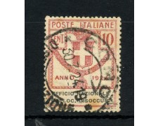 1924 - REGNO - LOTTO/48188C - 10 CENT. PARASTATALI UFF. NAZ. COLLOCAMENTO DISOCCUPATI - USATO 1924 - REGNO - LOTTO/48188C - 10 CENT. PARASTATALI UFF. NAZ. COLLOCAMENTO DISOCCUPATI - USATO