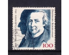 1990 - GERMANIA FEDERALE - 100p. M. CLAUDIUS - USATO - LOTTO/31285U 1990 - GERMANIA FEDERALE - 100p. M. CLAUDIUS - USATO - LOTTO/31285U