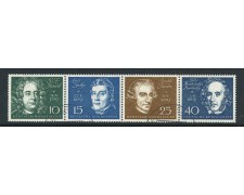 1959 - GERMANIA FEDERALE - LOTTO/43185 - BEETHOVEN HALLE STRISCIA DI 4v. - USATI 1959 - GERMANIA FEDERALE - LOTTO/43185 - BEETHOVEN HALLE STRISCIA DI 4v. - USATI