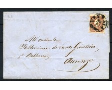 1859 - LOMBARDO VENETO - LOTTO/41000 - 10 SOLDI SU LETTERA ANNULLO VENEZIA PER AURONZO 1859 - LOMBARDO VENETO - LOTTO/41000 - 10 SOLDI SU LETTERA ANNULLO VENEZIA PER AURONZO