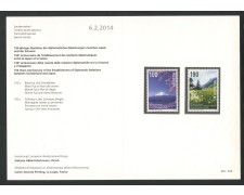 2014 - SVIZZERA - LOTTO/37845F - RELAZIONI COL GIAPPONE 2v. - NUOVI - FOLDER 2014 - SVIZZERA - LOTTO/37845F - RELAZIONI COL GIAPPONE 2v. - NUOVI - FOLDER