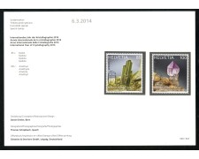 2014 - SVIZZERA - LOTTO/37849F - CRISTALLOGRAFIA 2v. - NUOVI - FOLDER 2014 - SVIZZERA - LOTTO/37849F - CRISTALLOGRAFIA 2v. - NUOVI - FOLDER