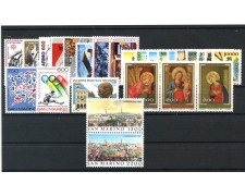 1987 - SAN MARINO - LOTTO/42973 - ANNATA COMPLETA 26v. NUOVI 1987 - SAN MARINO - LOTTO/42973 - ANNATA COMPLETA 26v. NUOVI