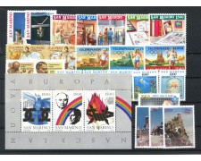 1991 - SAN MARINO - LOTTO/42976 - ANNATA COMPLETA 23 v. + 1 FOGLIETTO NUOVI