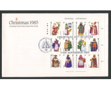 1985 - GUERNSEY - LOTTO/41500 - NATALE FOGLIETTO - BUSTA FDC 1985 - GUERNSEY - LOTTO/41500 - NATALE FOGLIETTO - BUSTA FDC