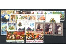 1992 - SAN MARINO - LOTTO/42977 - ANNATA COMPLETA 28 v. + 1 FOGLIETTO NUOVI