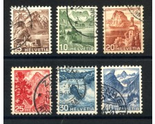 1948 - LOTTO/39391 - SVIZZERA - VEDUTE 6v. - USATI 1948 - LOTTO/39391 - SVIZZERA - VEDUTE 6v. - USATI