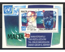 1987 - MALTA - DIRITTI DEL MARE - FOGLIETTO - NUOVO - LOTTO/35995 1987 - MALTA - DIRITTI DEL MARE - FOGLIETTO - NUOVO - LOTTO/35995