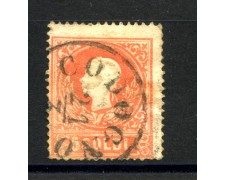 1858/59 - REGNO LOMBARDO VENETO - 5 SOLDI ROSSO I° TIPO - USATO - LOTTO/35999 1858/59 - REGNO LOMBARDO VENETO - 5 SOLDI ROSSO I° TIPO - USATO - LOTTO/35999