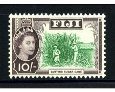 1961/67 - ISOLE FIJI - LOTTO/38895 -10 s. P/O CANNA DA ZUCCHERO - NUOVO