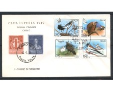 1995 - REPUBBLICA - LOTTO/39000 - UCCELLI 4v. - BUSTA FDC 1995 - REPUBBLICA - LOTTO/39000 - UCCELLI 4v. - BUSTA FDC