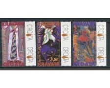 1995 - CROAZIA - CRAVATTE 3v. - NUOVI - LOTTO/32642