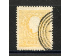 1859 - LOMBARDO VENETO - LOTTO/40561 - 2 SOLDI GIALLO - USATO 1859 - LOMBARDO VENETO - LOTTO/40561 - 2 SOLDI GIALLO - USATO