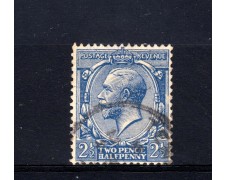 1912/22 - GRAN BRETAGNA - 2,5d. BLU GIORGIO V° - USATO - LOTTO/32089 1912/22 - GRAN BRETAGNA - 2,5d. BLU GIORGIO V° - USATO - LOTTO/32089