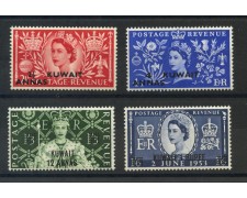 Kuwait 1953 Coronation of Queen Elizabeth 4v. - Mint - LOTTO/34324 Kuwait 1953 Coronation of Queen Elizabeth 4v. - Mint - LOTTO/34324
