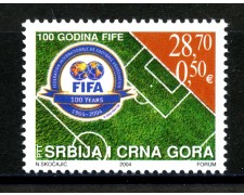 2004 - SERBIA MONTENEGRO - LOTTO/37648 - CENTENARIO FIFA - NUOVO 2004 - SERBIA MONTENEGRO - LOTTO/37648 - CENTENARIO FIFA - NUOVO