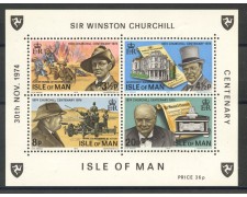 1974 - ISOLA DI MAN - CENTENARIO DI W. CHURCHILL - FOGLIETTO NUOVO - LOTTO/36012 1974 - ISOLA DI MAN - CENTENARIO DI W. CHURCHILL - FOGLIETTO NUOVO - LOTTO/36012