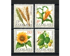 1981 - JUGOSLAVIA - LOTTO/38245 - PIANTE DA SEME 4v. - NUOVI