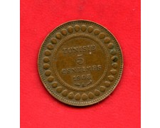 1908 - TUNISIA - LOTTO/M48246 - 5 CENTESIMI BRONZO 1908 - TUNISIA - LOTTO/M48246 - 5 CENTESIMI BRONZO
