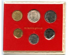 1981 - VATICANO - SERIE DIVISIONALE ZECCA ANNO III° - LOTTO/M35105 1981 - VATICANO - SERIE DIVISIONALE ZECCA ANNO III° - LOTTO/M35105