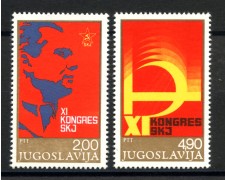 1977 - JUGOSLAVIA - LOTTO/38228 - LEGA COMUNISTI 2v. - NUOVI 1977 - JUGOSLAVIA - LOTTO/38228 - LEGA COMUNISTI 2v. - NUOVI