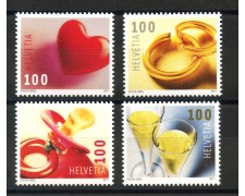 2011 - SVIZZERA - LOTTO/37786 - FRANCOBOLLI PER AUGURI 4v. - NUOVI