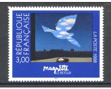 1998 - FRANCIA - LOTTO/38687 - OPERA DI MAGRITTE - NUOVO 1998 - FRANCIA - LOTTO/38687 - OPERA DI MAGRITTE - NUOVO