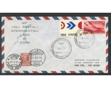 1970 - REPUBBLICA - LOTTO/42629 - 45° VOLI SPERIMENTALI LAGO DI COMO - BUSTA 1970 - REPUBBLICA - LOTTO/42629 - 45° VOLI SPERIMENTALI LAGO DI COMO - BUSTA