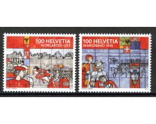 2015 - SVIZZERA - LOTTO/37876 - EVENTI STORICI 2v. - NUOVI