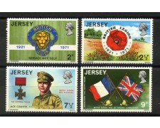 1971 - JERSEY - LOTTO/40882 - LEGIONE BRITANNICA 4v. - NUOVi 1971 - JERSEY - LOTTO/40882 - LEGIONE BRITANNICA 4v. - NUOVi