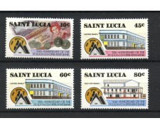 1988 - SAINT LUCIA - LOTTO/23710 - 50° DELLA BANCA COOPERATIVA 4v. - NUOVI 1988 - SAINT LUCIA - LOTTO/23710 - 50° DELLA BANCA COOPERATIVA 4v. - NUOVI