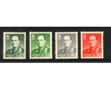 1962 - NORVEGIA - LOTTO/48486 - EFFIGIE DI RE OLAV INSIEME DI 4v. - NUOVI 1962 - NORVEGIA - LOTTO/48486 - EFFIGIE DI RE OLAV INSIEME DI 4v. - NUOVI