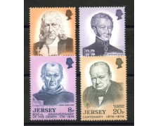 1974 - JERSEY - LOTTO/40884 - PERSONAGGI FAMOSI 4v. - NUOVi 1974 - JERSEY - LOTTO/40884 - PERSONAGGI FAMOSI 4v. - NUOVi