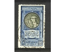 1932 - REGNO - LOTTO/40079 - 100 L. POSTA AEREA PRO SOCIETA' DANTE ALIGHIERI - USATO 1932 - REGNO - LOTTO/40079 - 100 L. POSTA AEREA PRO SOCIETA' DANTE ALIGHIERI - USATO