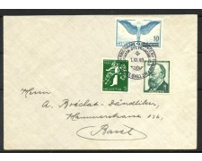 1940 - SVIZZER - LOTTO/40677 - GIORNATA DEL FRANCOBOLLO BUSTA PER BASILEA 1940 - SVIZZER - LOTTO/40677 - GIORNATA DEL FRANCOBOLLO BUSTA PER BASILEA
