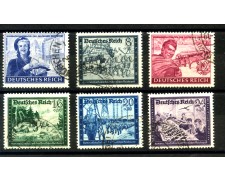 1944 - GERMANIA REICH - FEDERAZIONE PORTALETTERE 6v. - USATI - LOTTO/37535 1944 - GERMANIA REICH - FEDERAZIONE PORTALETTERE 6v. - USATI - LOTTO/37535