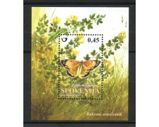 2007 - SLOVENIA - FARFALLE - FOGLIETTO NUOVO - LOTTO/34351