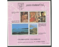 Italy 1992 Columbus Celebrations - Cinderella Souvenir Sheet - LOTTO/32450 Italy 1992 Columbus Celebrations - Cinderella Souvenir Sheet - LOTTO/32450