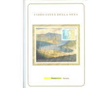 2001 - REPUBBLICA - LOTTO/43298 - COMO CITTA' DELLA SETA - FOLDER POSTE ITALIANE 2001 - REPUBBLICA - LOTTO/43298 - COMO CITTA' DELLA SETA - FOLDER POSTE ITALIANE