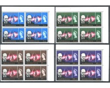1966 - ISOLE BARBADOS - LOTTO/38833 - WINSTON CHURCHILL 4v. - NUOVI QUARTINE 1966 - ISOLE BARBADOS - LOTTO/38833 - WINSTON CHURCHILL 4v. - NUOVI QUARTINE