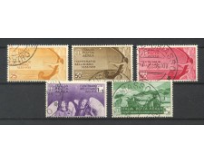 1935 - REGNO - LOTTO/40091 - P/AEREA VINCENZI BELLINI 5v. - USATI 1935 - REGNO - LOTTO/40091 - P/AEREA VINCENZI BELLINI 5v. - USATI