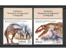 2009 - SERBIA REPUBBLICA - MOSTRA DINOSAURI 2v. - NUOVI - LOTTO/35133 2009 - SERBIA REPUBBLICA - MOSTRA DINOSAURI 2v. - NUOVI - LOTTO/35133