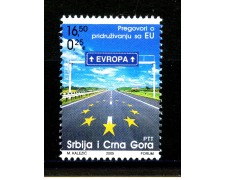 2005 - SERBIA MONTENEGRO - LOTTO/37690 - CANDIDATURA EUROPEA - NUOVO 2005 - SERBIA MONTENEGRO - LOTTO/37690 - CANDIDATURA EUROPEA - NUOVO