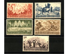 1942 - LIECHTENSTEIN - LOTTO/40901 - CONTI DI MONFORTE 5 v. - NUOVO 1942 - LIECHTENSTEIN - LOTTO/40901 - CONTI DI MONFORTE 5 v. - NUOVO