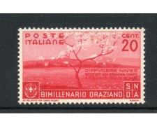 1936 - REGNO - LOTTO/48496 - 20 CENT. BIMILLENARIO DI ORAZIO - NUOVO 1936 - REGNO - LOTTO/48496 - 20 CENT. BIMILLENARIO DI ORAZIO - NUOVO